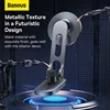Baseus T-Space Series Folding Metal Car Mount Magnetic Phone Holder Frost Silver 2