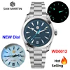San Martin SN0113W V2 Mechanical Watch NH35 Automatic Movement Sapphire Crystal Luxury Watch Luminous 100m Waterproof 38mm Watch