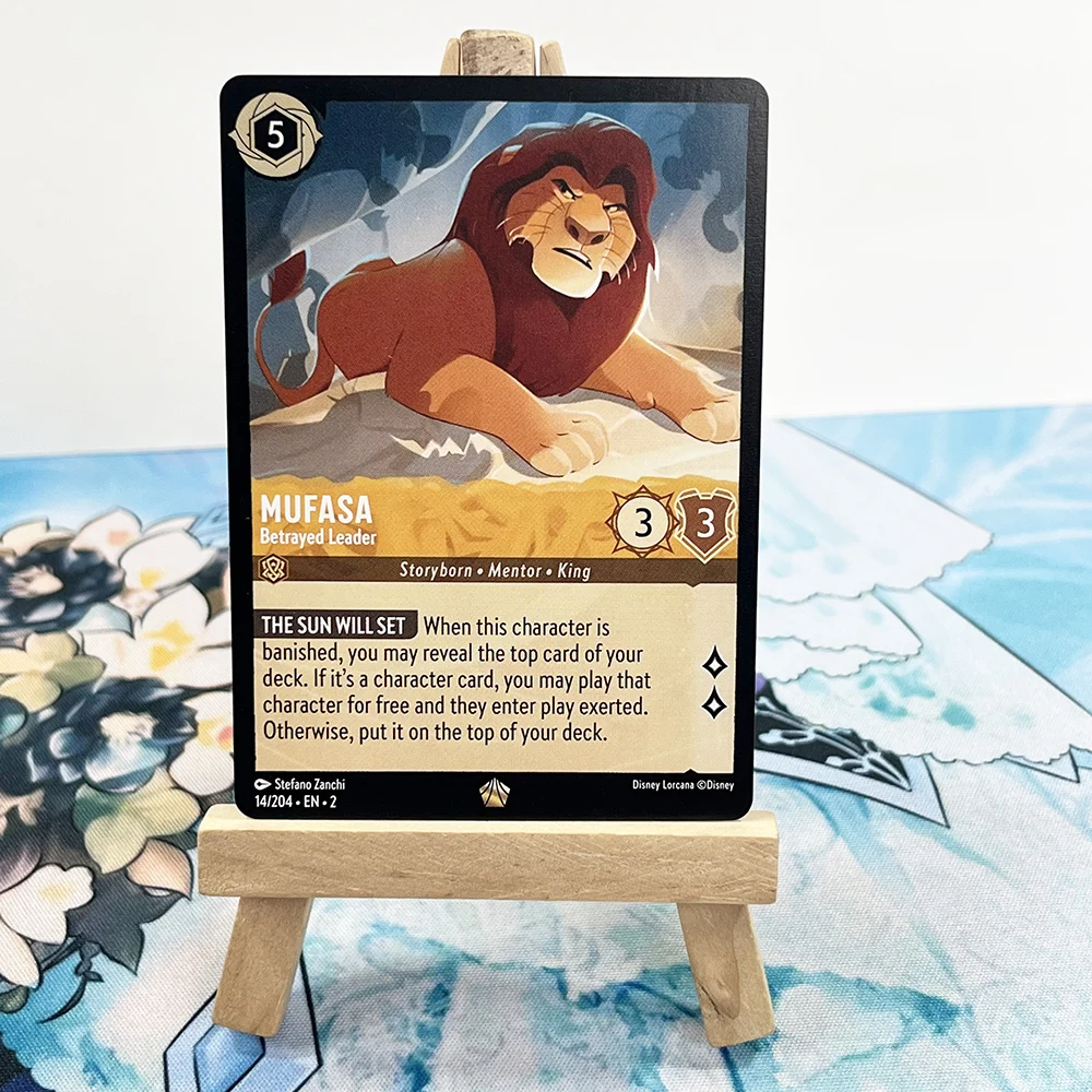 Disney Lorcana English French German Single Cards Cenerentola Mufasa Beast Rise Of The Floodborn Regular Proxy Tcg Game Cards