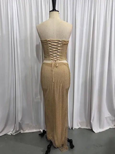 Angelica Sequin Strapless Skirt Set 6