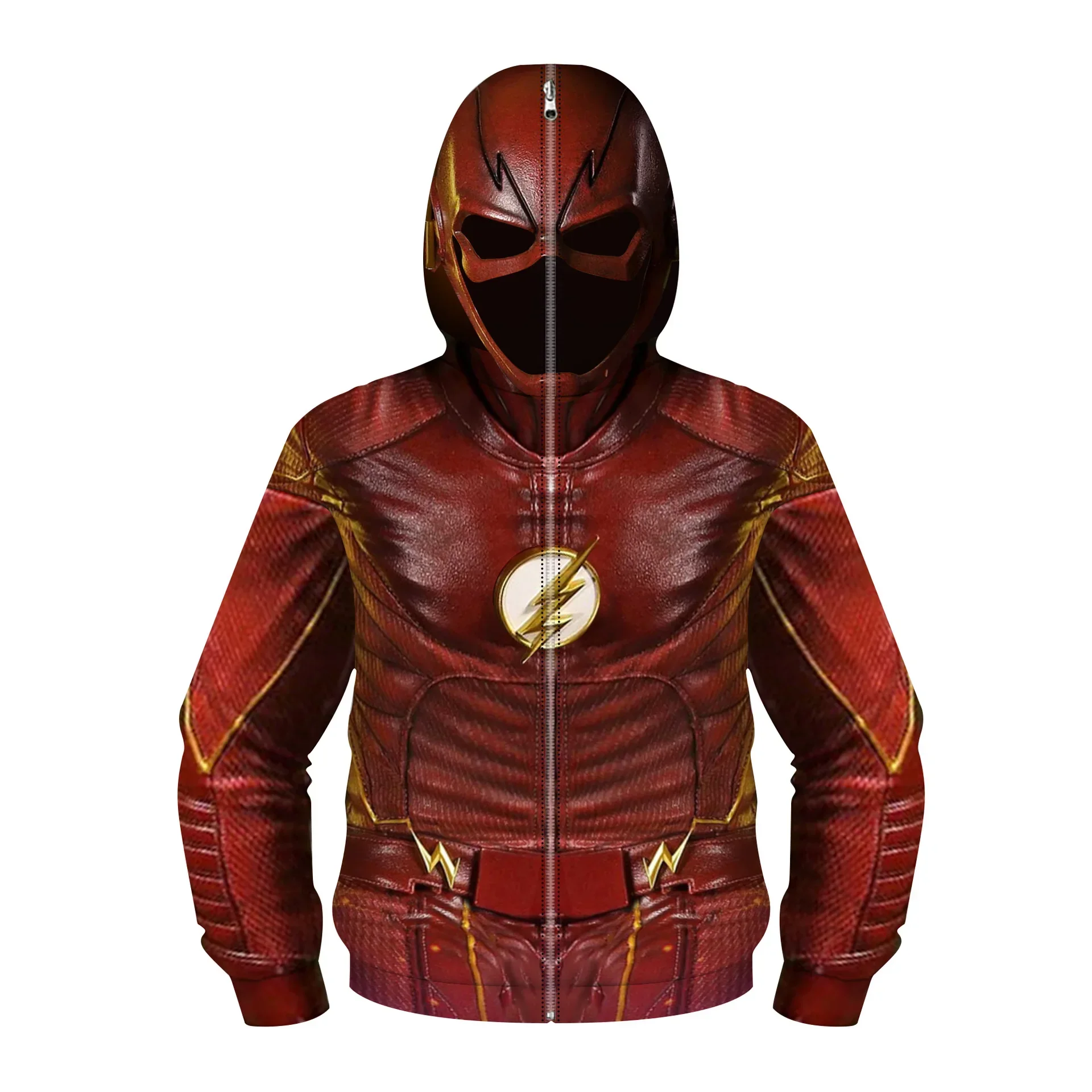thumbnail image 1 of Sudadera con capucha de superhéroe Spiderman de Los Vengadores para niños, sudadera con cremallera 3D de Miles Morales, chaqueta de Iron Man, disfraz de Cosplay de Anime para niños y niñas, 1 of 5