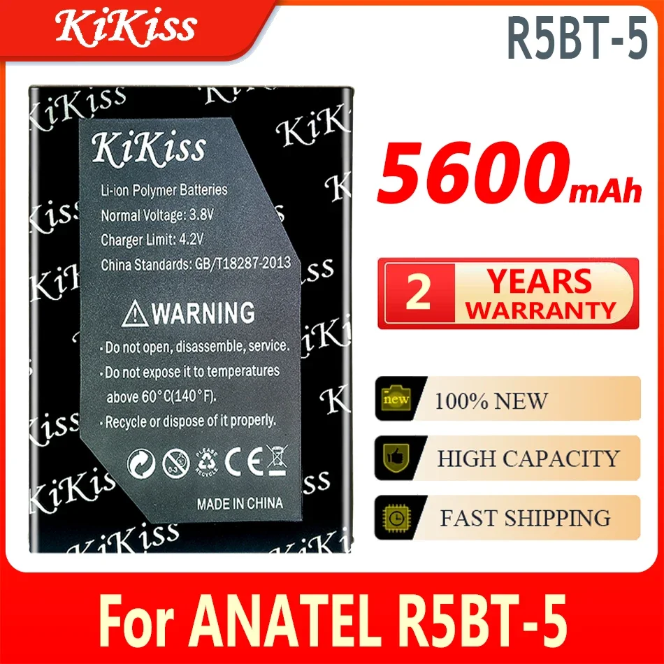 

5600mAh KiKiss Powerful Battery R5BT5 For ANATEL R5BT-5/For OUKITEL C23pro C23 pro Mobile Phone Batteries