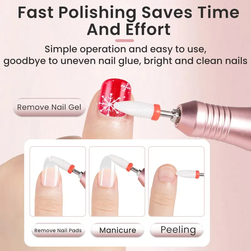 35000RPM Nail Drill Professional Rechargeable Cordless Electric File Portable LED Screen Kit electric nail drill,electric nail grinder