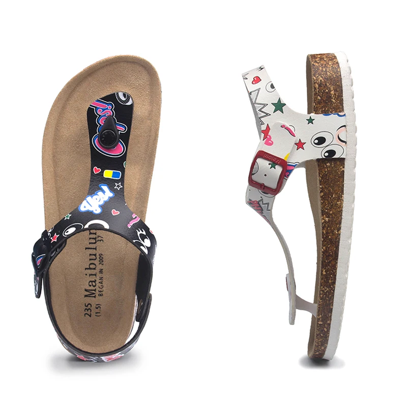 Women sandals COSMAGIC Fashion Outside Cork Sandals Women Summer Buckle Strap Solid Non-slip Beach Sandalias Shoe
