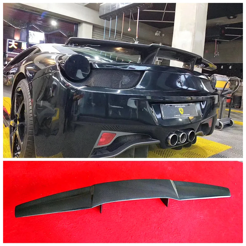 

Fits For Ferrari 458 GT Style 2011 2012 2013 2014 High Quality Real Carbon Fiber Rear Trunk Lip Spoiler Wing