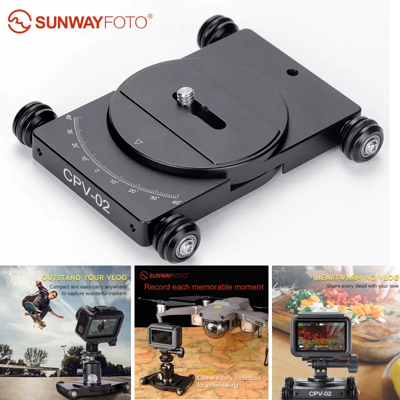 

SUNWAYFOTO CPV-02 сотовый телефон/видеокамера Dolly/корзина шарнирная съемка с несколькими углами Бесплатная доставка