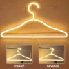 Neon Sign Clothes Hanger LED Light Clothing Hanger Convenient To Use With Switch Practical Clothes Organizer Hanger Romantic 4