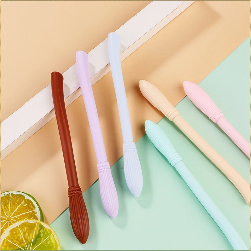 창의적인 빗자루 젤 펜 세트, 마카롱 컬러 빗자루, 귀여운 문구류, 사무용품, 학교로 돌아가기, 48 개