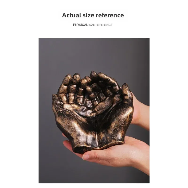 Hot Creative Resin Crafts Ornaments, Divine Hands Light Luxury Playful Anti Fly Ash, Home Living Room Office Ashtray Ornaments
