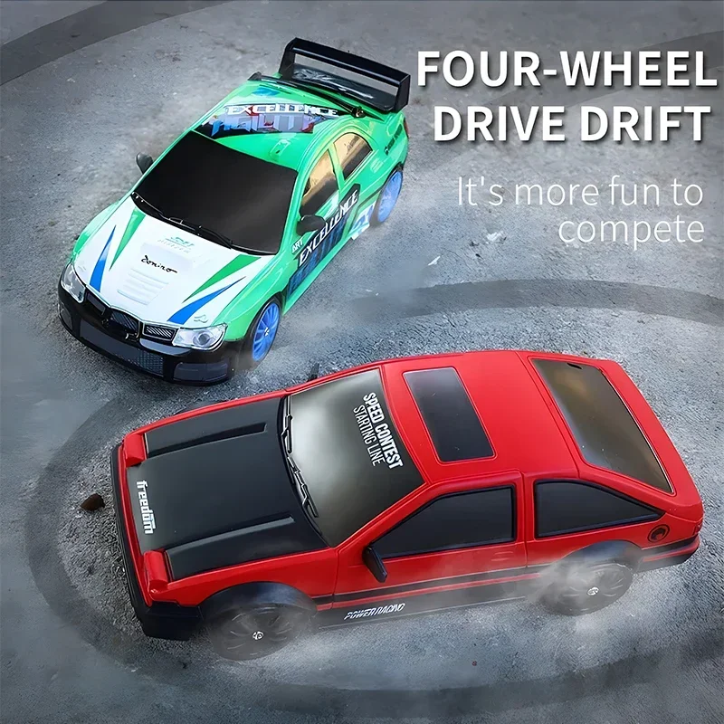 Remote Control 4WD Drift Car with LED Light for Kids