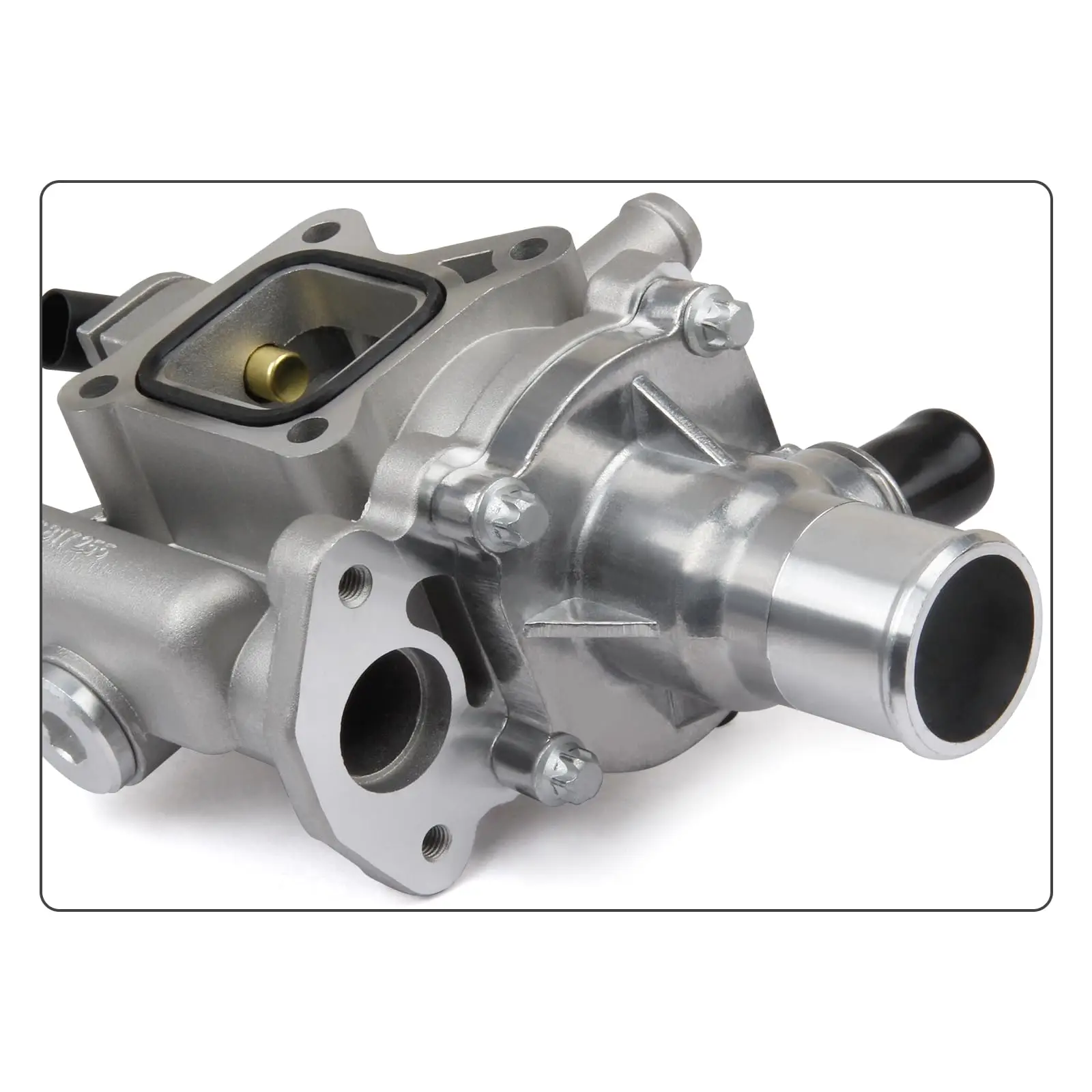 Aluminum Coolant Thermostat and Housing Assembly 25192228 55564890 55577284 55579951 96984103 for Chevy Cruze Limited Trax