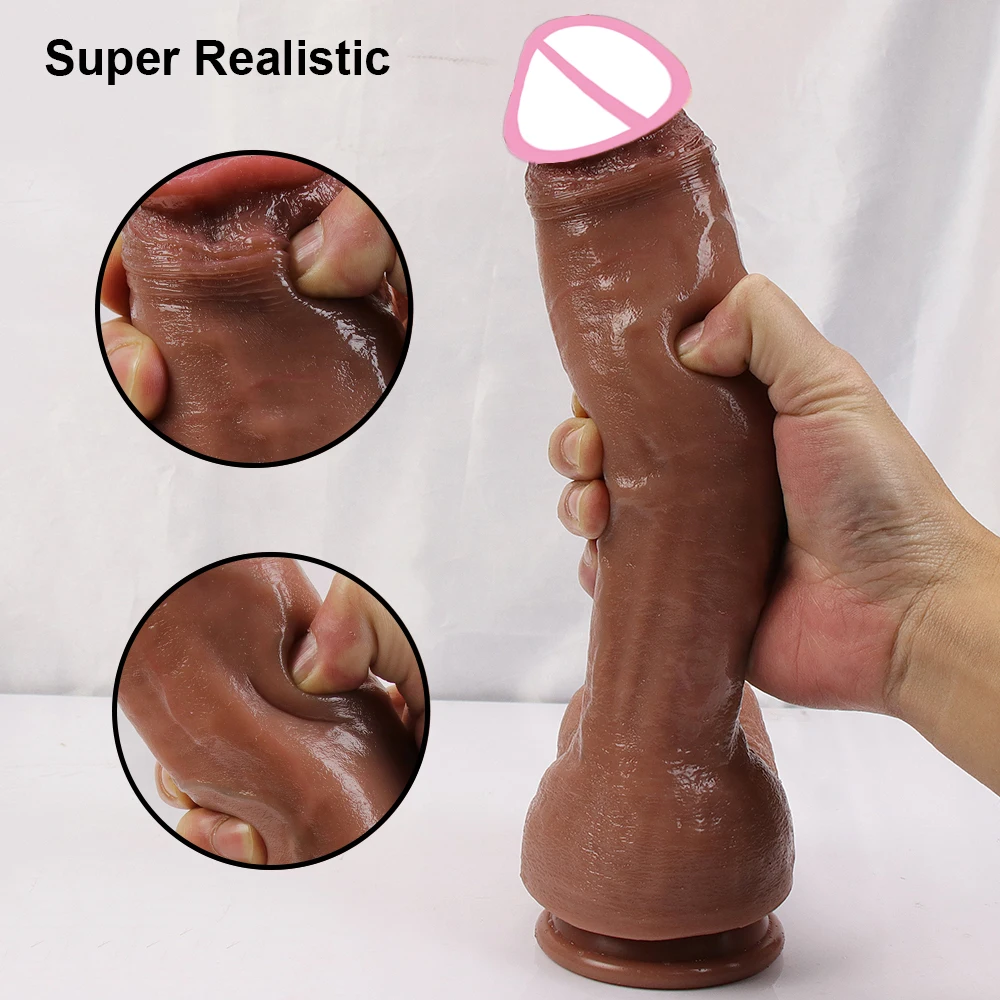 Dildo XXL Oversized Realistic Huge Penis Giant Phallus Long Soft Silicone Suction Cup Anal Sex Toys For Women Vagina Masturbator