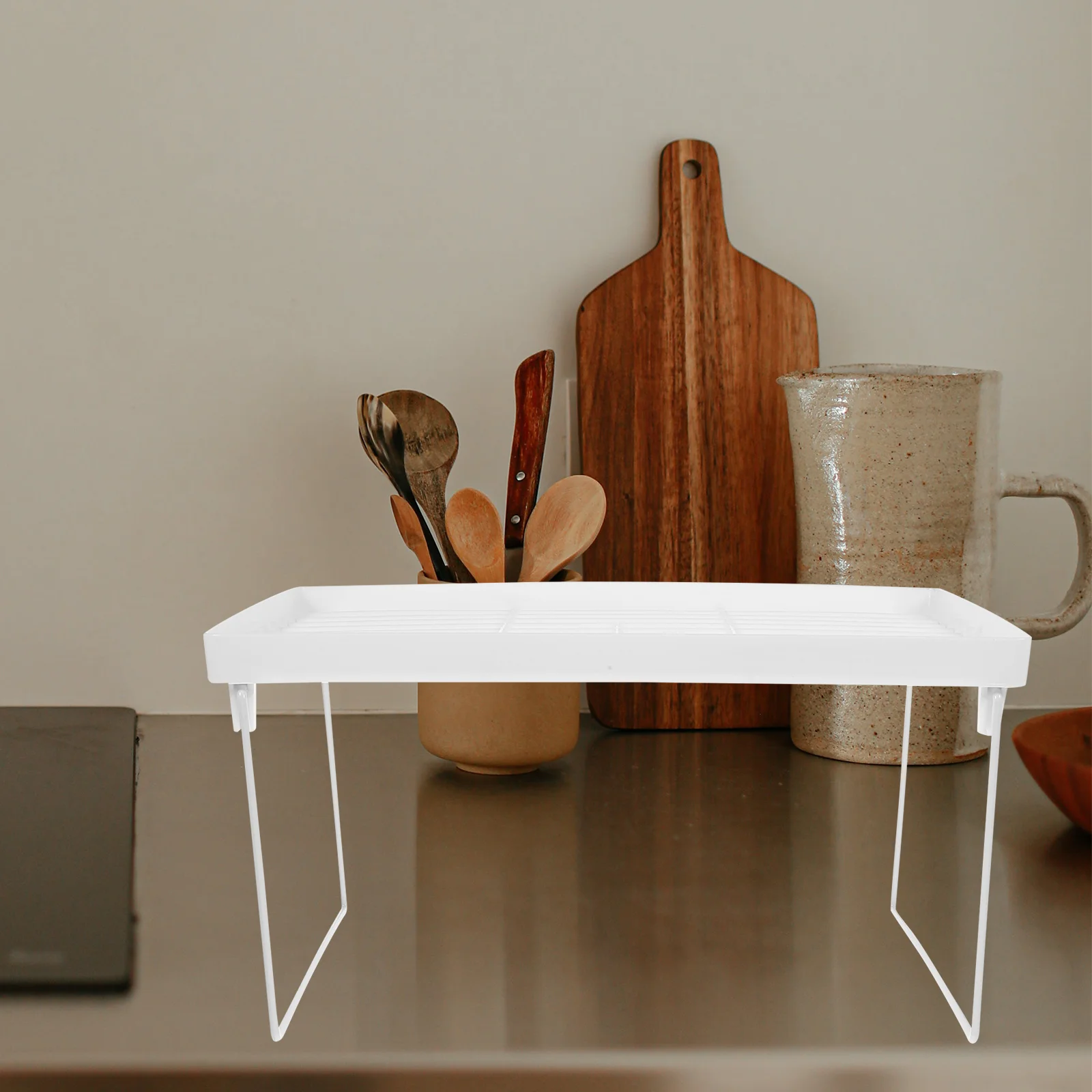 

Countertop Storage Shelf Organizer Stand Rack Home Storage Shelf Folding Shelf