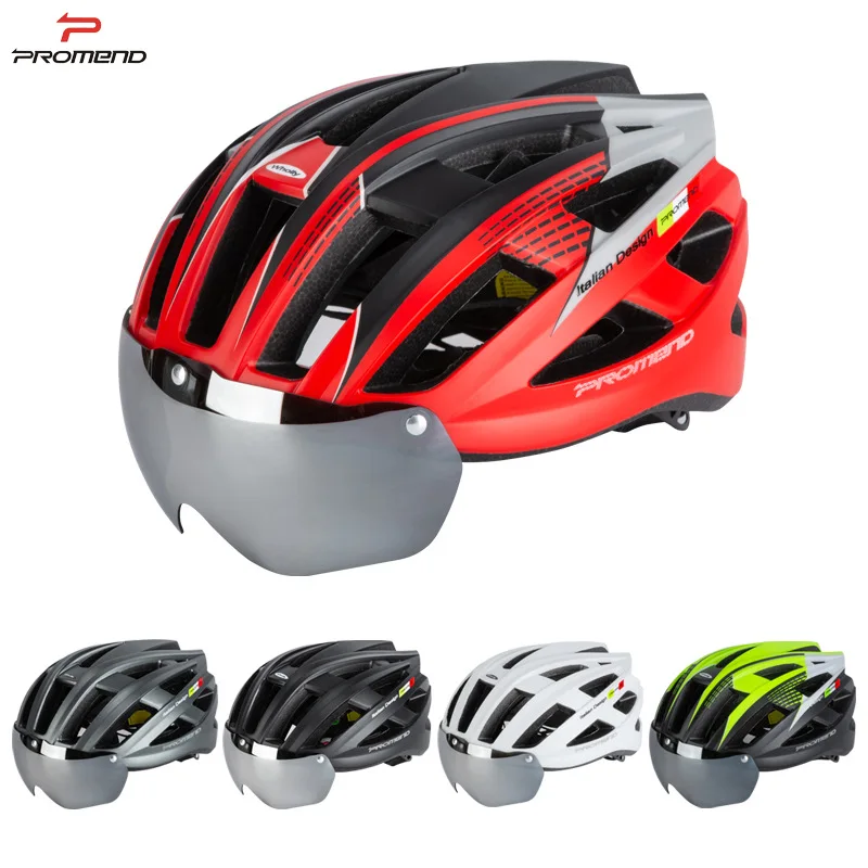 

Велосипедный шлем PROMEND, фонарь для горного и шоссейного велосипеда, держатель камеры, уличное спортивное оборудование для велоспорта