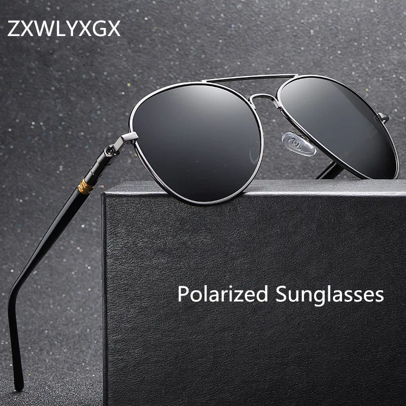 ZXWLYXGX Marke Sonnenbrille Männer 2023 Polarisierte Mode Klassische Pilot Sonnenbrille Angeln Schutzbrillen Shades Für Frauen_voghion.com
