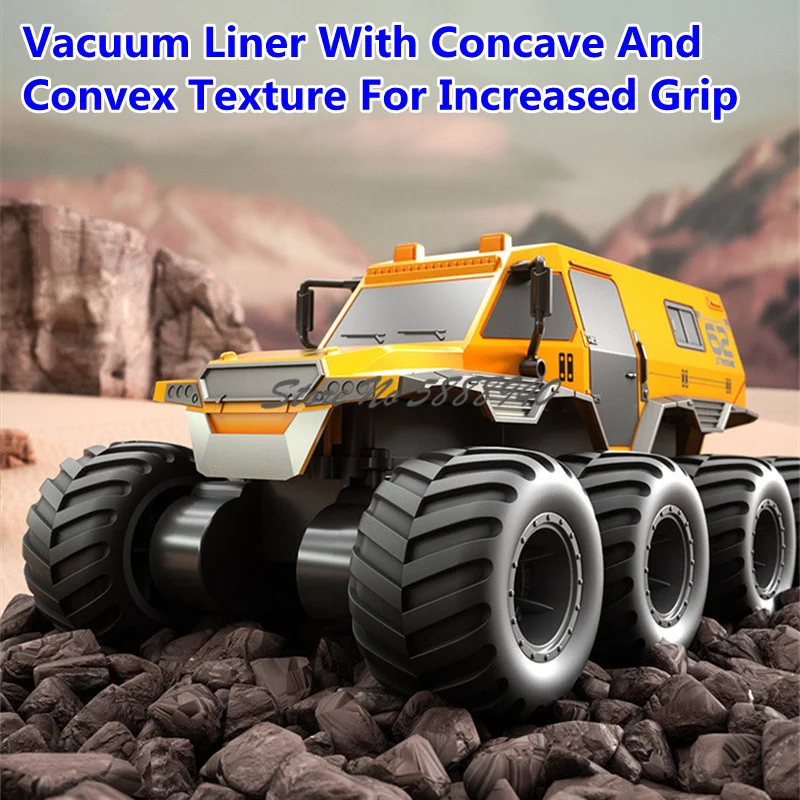 8-Wheel Drive All Terrain off Road Remote Control Truck 2.4G 2 To 1 360° Rotation Waterproof  Amphibious RC Truck Car Truck Toy 4