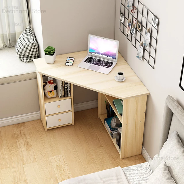 Small Corner Desktop Computer Desks Against The Wall Office Desk Bedroom  Home Student Study Desks Balcony Corner Office Desks - Computer Desks -  AliExpress