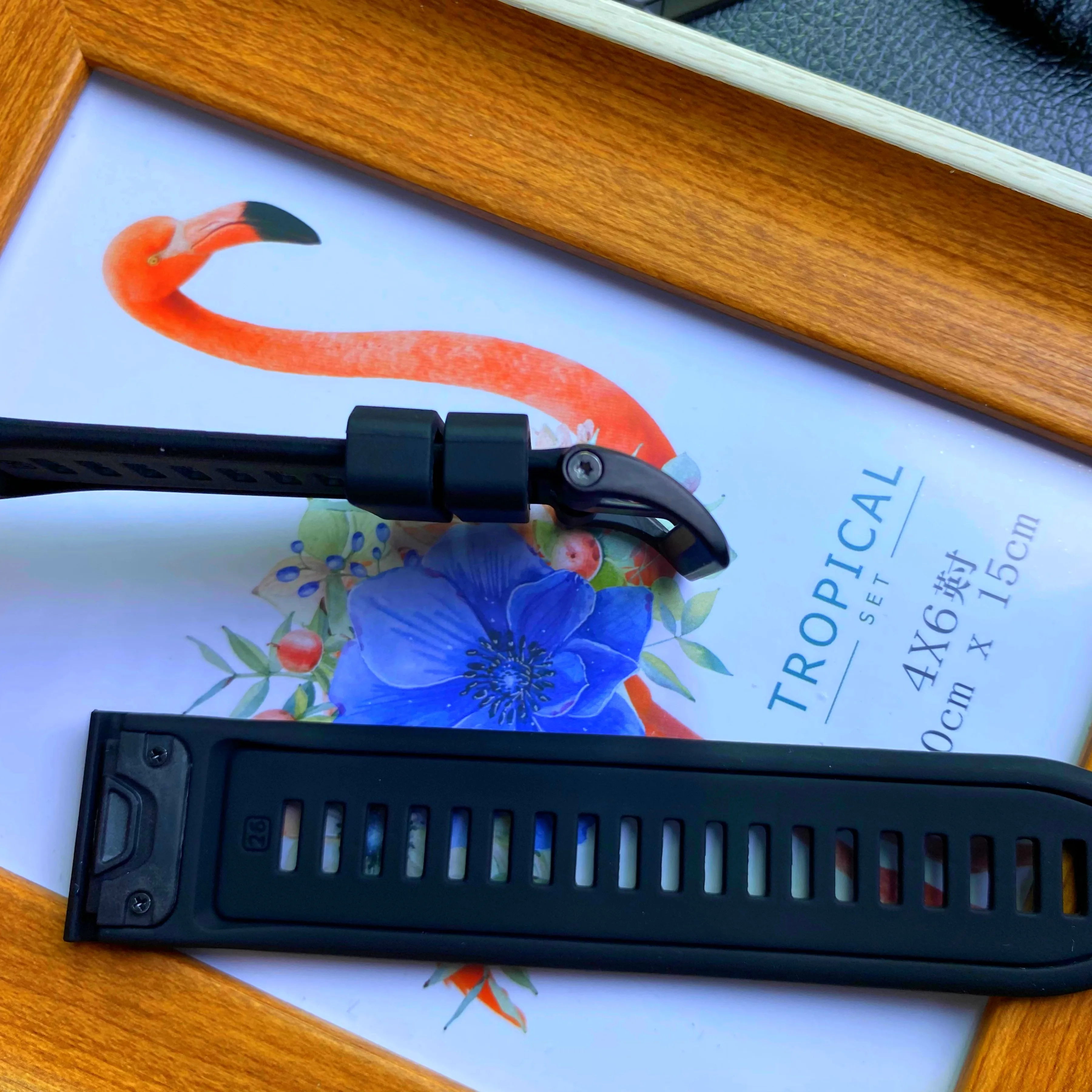 Dual-Color Silicone Quick Release Strap, 22-26mm Adjustable Band