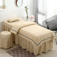 5pcs  Bedspreads Mattress Pad Bedsheets Nordic Bedding Adjustable Massage Tables Spa Beauty Salon Cover Quilted Skirts King Size 2