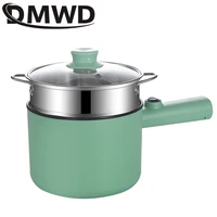 DMWD Multifunctional Cooking Pot Mini Hotpot Electric Skillet Non-stick Omelette Frying Pan Noodle Food Stew Soup Heater 220V 1