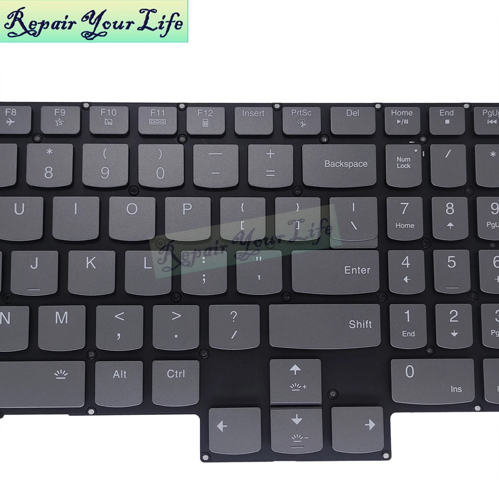 Teclado Retroiluminado Rgb Russo dos Eua para Lenovo Legion s7 16aph8 16arha7 16iah7 16irh8 82y4 82ug 82tf 82y3 Ru-en Inglês Teclados - Imagem 5
