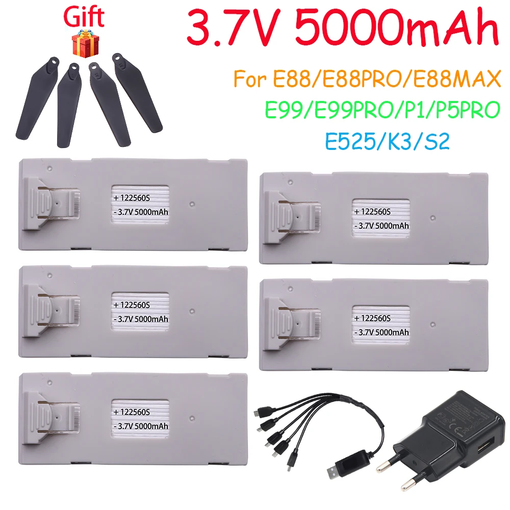 Chargeur USB 1S LiPo 3.7V pour drone mini avec batterie LiPo connectée