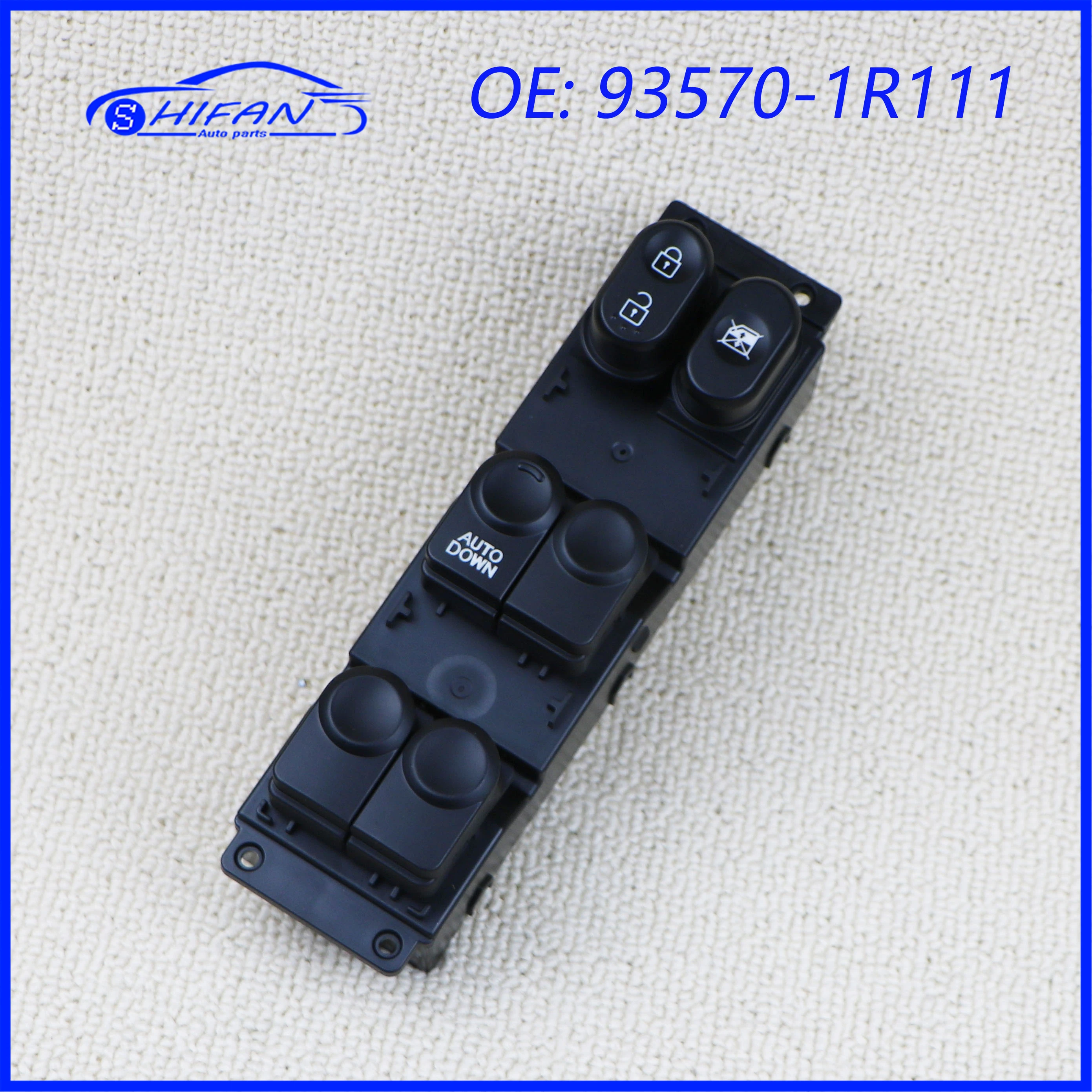93570-1R111 Car Power Window Control Switch Electric Switch For Hyundai Accent 2010-2017 Car Accessories 935701R111 sorghum 93581 1r000 93580 1r001 electric power window control switch rear left regulator button for hyundai accent 2013 2017