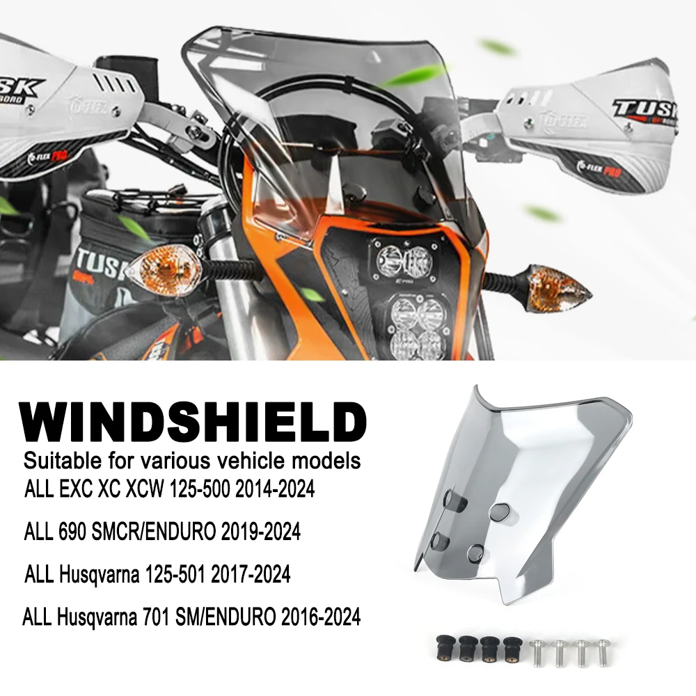 

Ветровое стекло для мотоцикла 690 SMC R ENDURO / EXC XC XCW 125-500 / Husavarna 701 SM/ENDURO 125-501