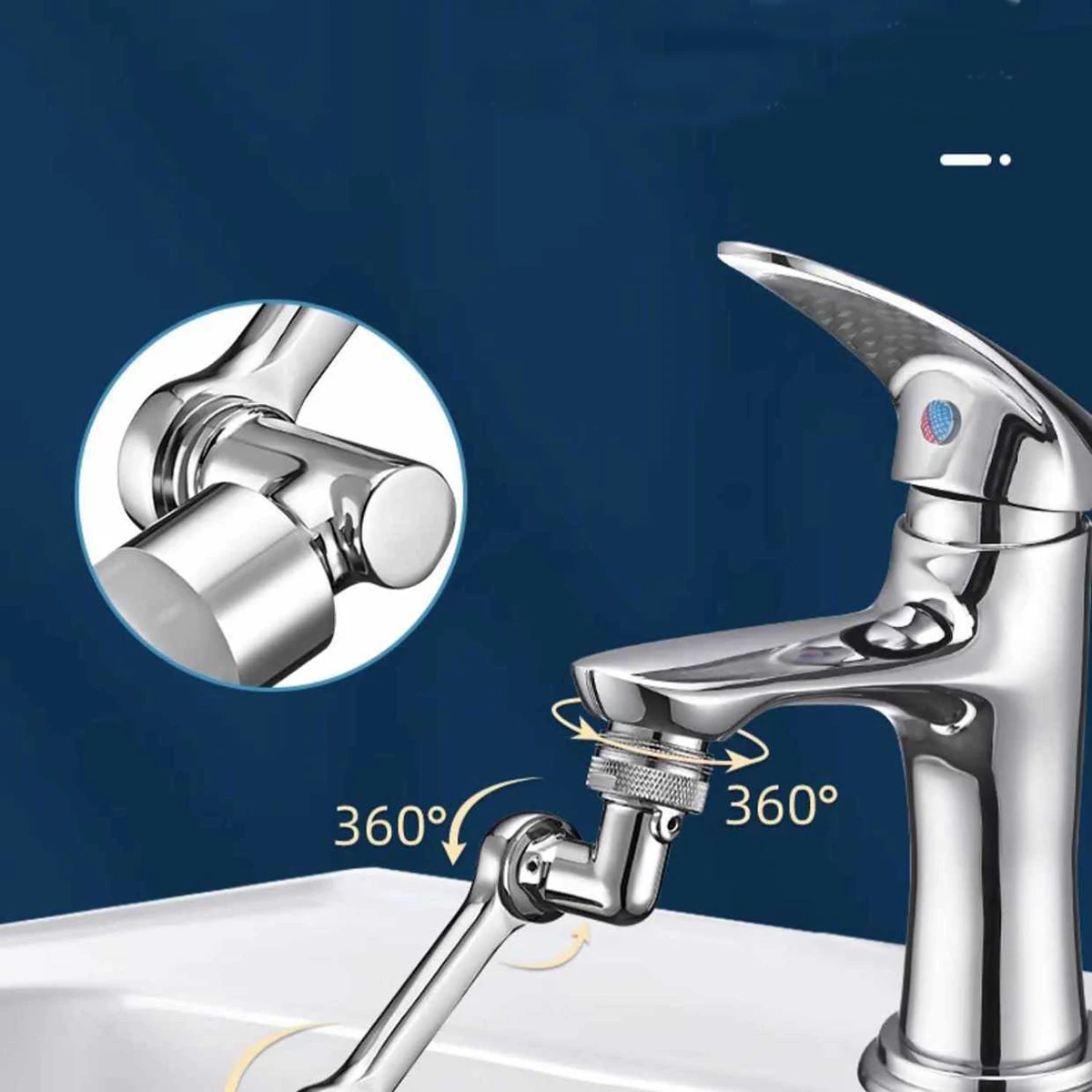 New Universal Rotation Extender Faucet Aerator Plastic Splash Filter Kitchen Tap Washbasin Faucets Bubbler Nozzle Robotic Arm 3
