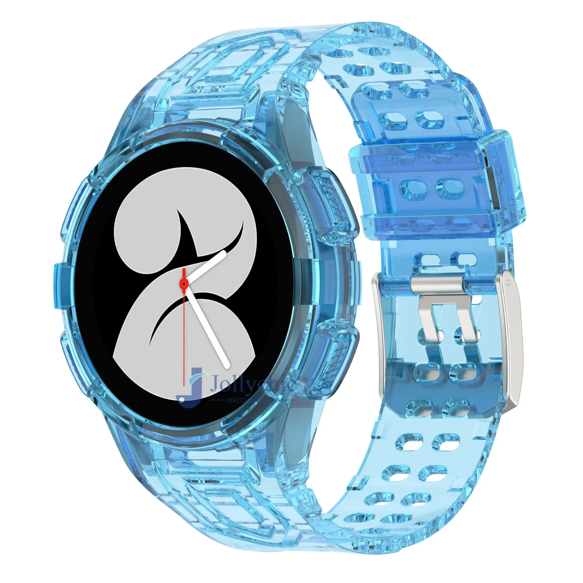 Transparent Silicone Sport Band with Protective Case