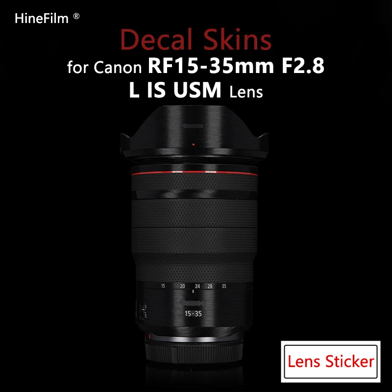 Rf15-35F2.8 Lens Sticker Premium Decal Skin Per Canon Rf 15-35Mm F2.8 L Is Usm Lens Protector 1535 Pellicola Di Copertura Antigraffio