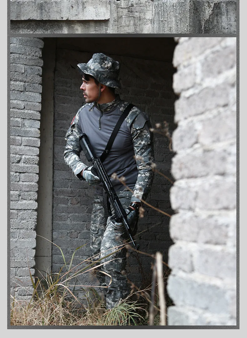 Cross-border outdoor camouflage frogsuit long-sleeved army fan clothing autumn and winter riding uniforms training uniforms