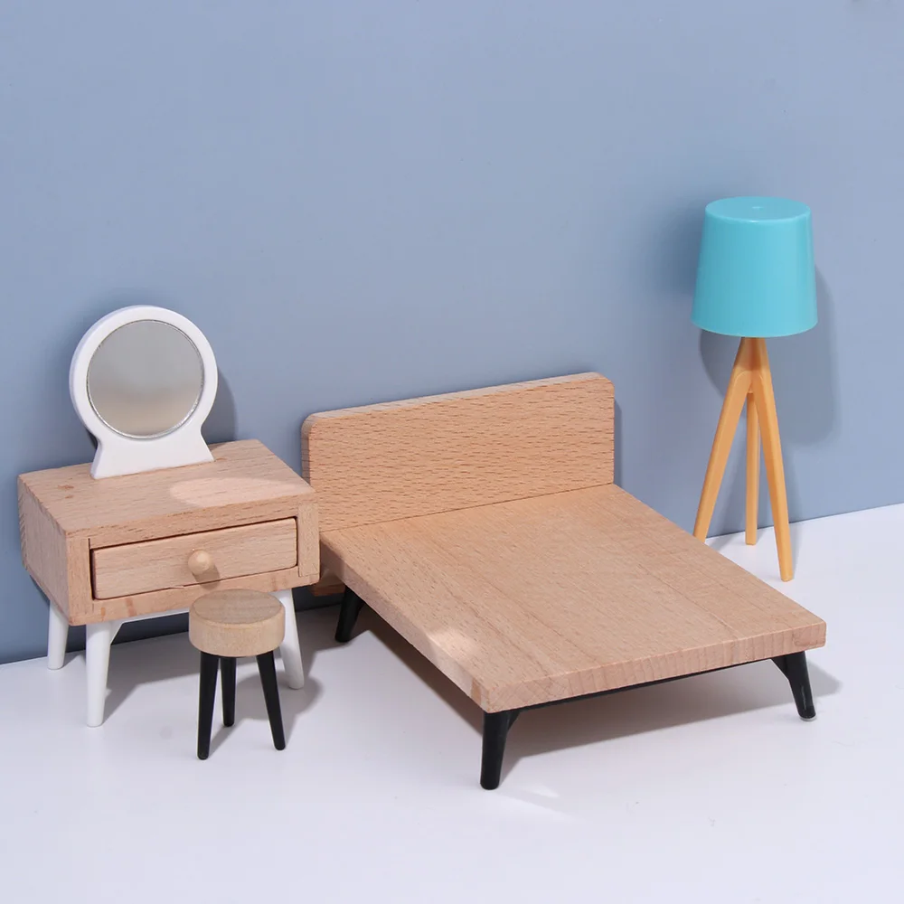1:12 Scale Sofa Bed Wardrobe TV Cabinet Micro  Scene Model Dollhouse Miniature Furniture Playing House Landscape Dolls Accessory 4