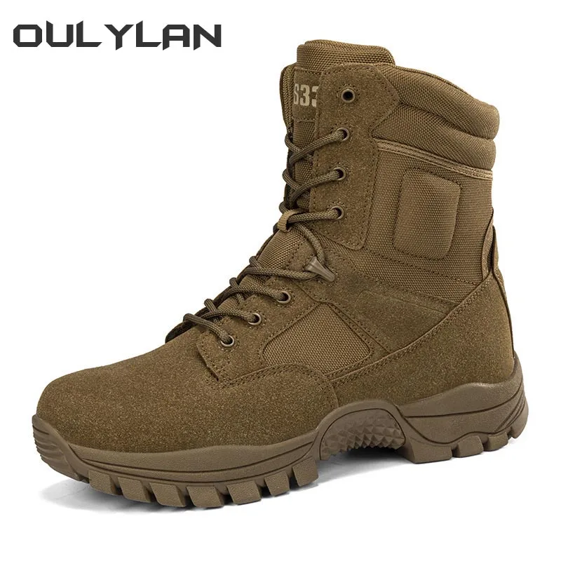 

Summer Breathable Tactical Boots Men Special Forces Outdoor Sports Hiking Climbing Shoes Combat Boots Men's Army Ankle Boots