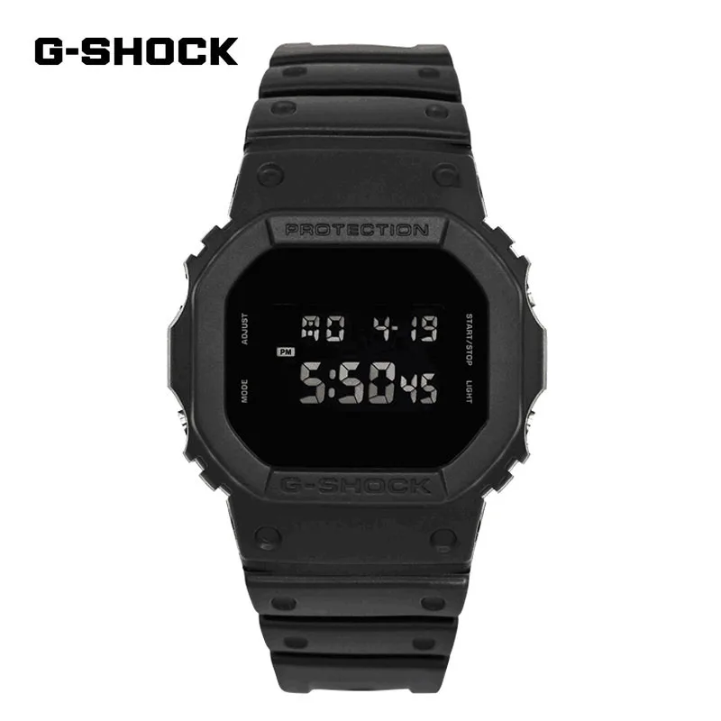 G-SHOCK DW 5600 Watches for Men Series Small Cube Multi-Function Outdoor Sports Shockproof LED Dial Dual Display Quartz Watch