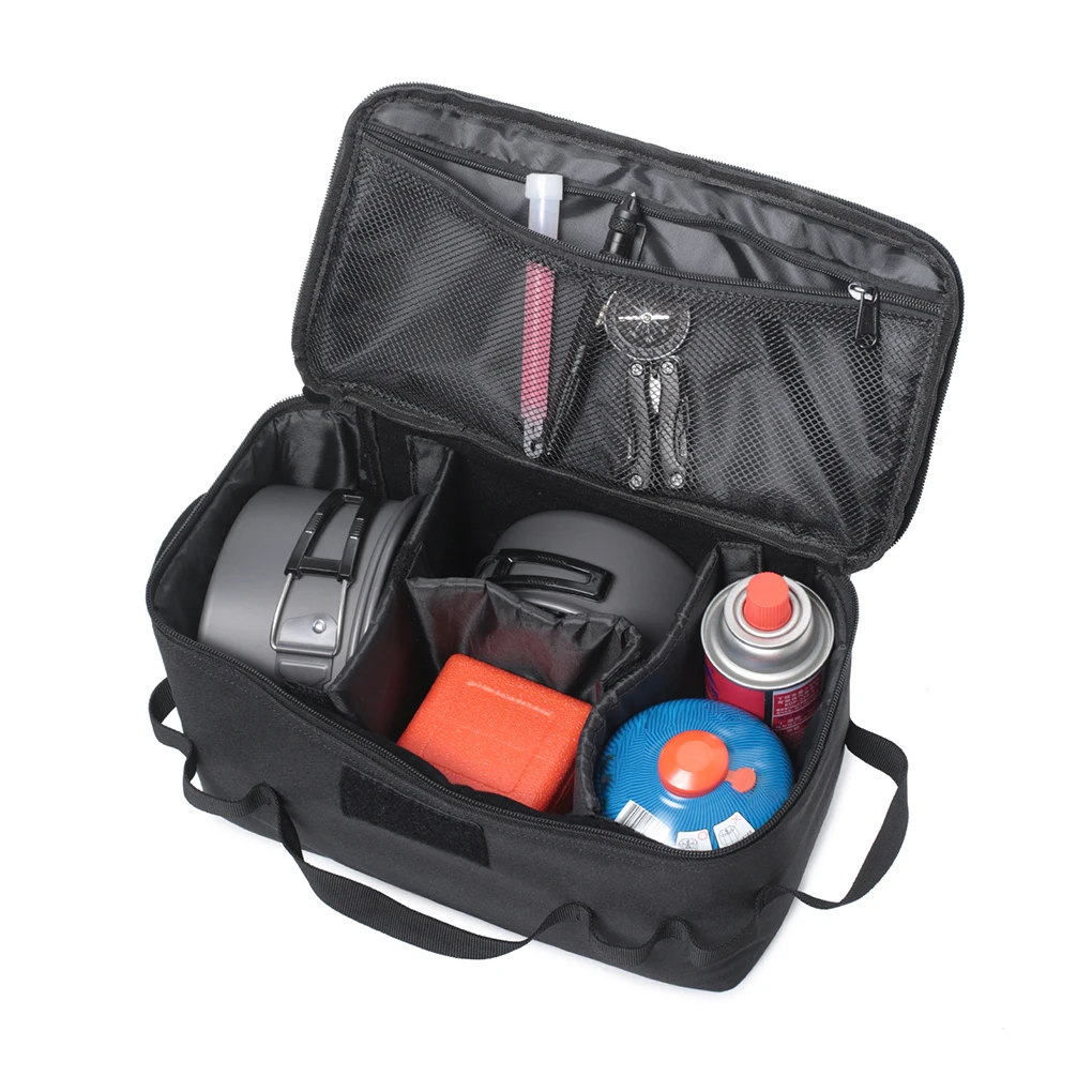 New Outdoor Camping Gas Tank Storage Bag Large Capacity Ground Nail Tool Bag Gas Canister Picnic Cookware Utensils Kit