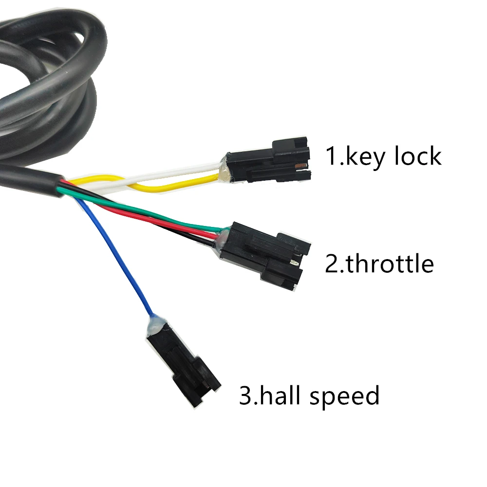 E-Bike E-Scooter Twist Throttle 24V 36V 48V 60V 72V mit Geschwindigkeits-LCD-Display-Schalter Lenkergriffe für Elektrofahrrad-Roller – Detail 1