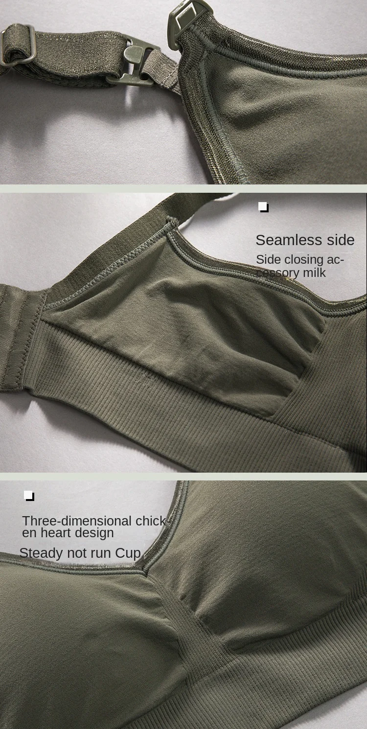 Summer Maternity Women Wire-free Nursing Bra For Premama Front Clip Adjustable Lift & Support Everyday Pregnancy Seamless Bras