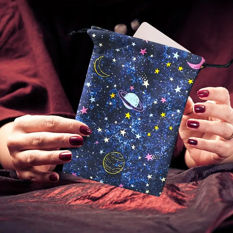 Générique Sac De Transport Pour Tarot | Pochette à Cordon