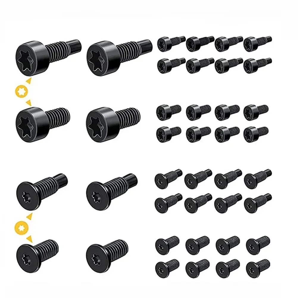 40pcs Ring Doorbell Screws Replacement Security Screws Compatible With Video Doorbel Carbon Steel Ring Doorbell Accessories