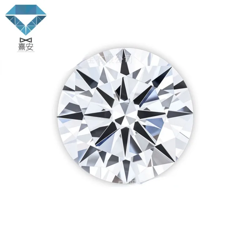 DEF 컬러 실험실 그로운 컷 다이아몬드, CVD/HPHT 그로운 소형 라운드 루즈 다이아몬드, 0.8-3.3mm, 1 캐럿