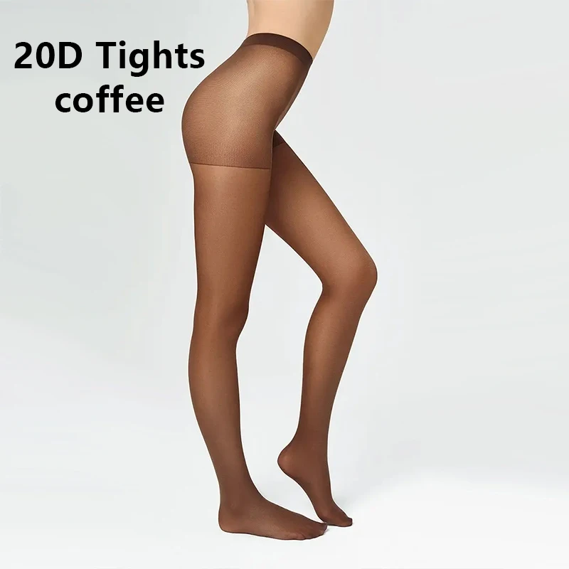 1 Pair 40D Sheer Tights For Women Black High Waist Control Top Pantyhose For Women Ladies Basic Nylon Sexy Stocking