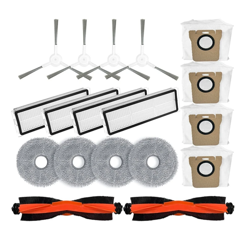 

For Dreame W20 Pro Ultra RLW32LE Vacuum Cleaner Replacement Accessories Main Side Brush Hepa Filter Mop Pad Dust Bag