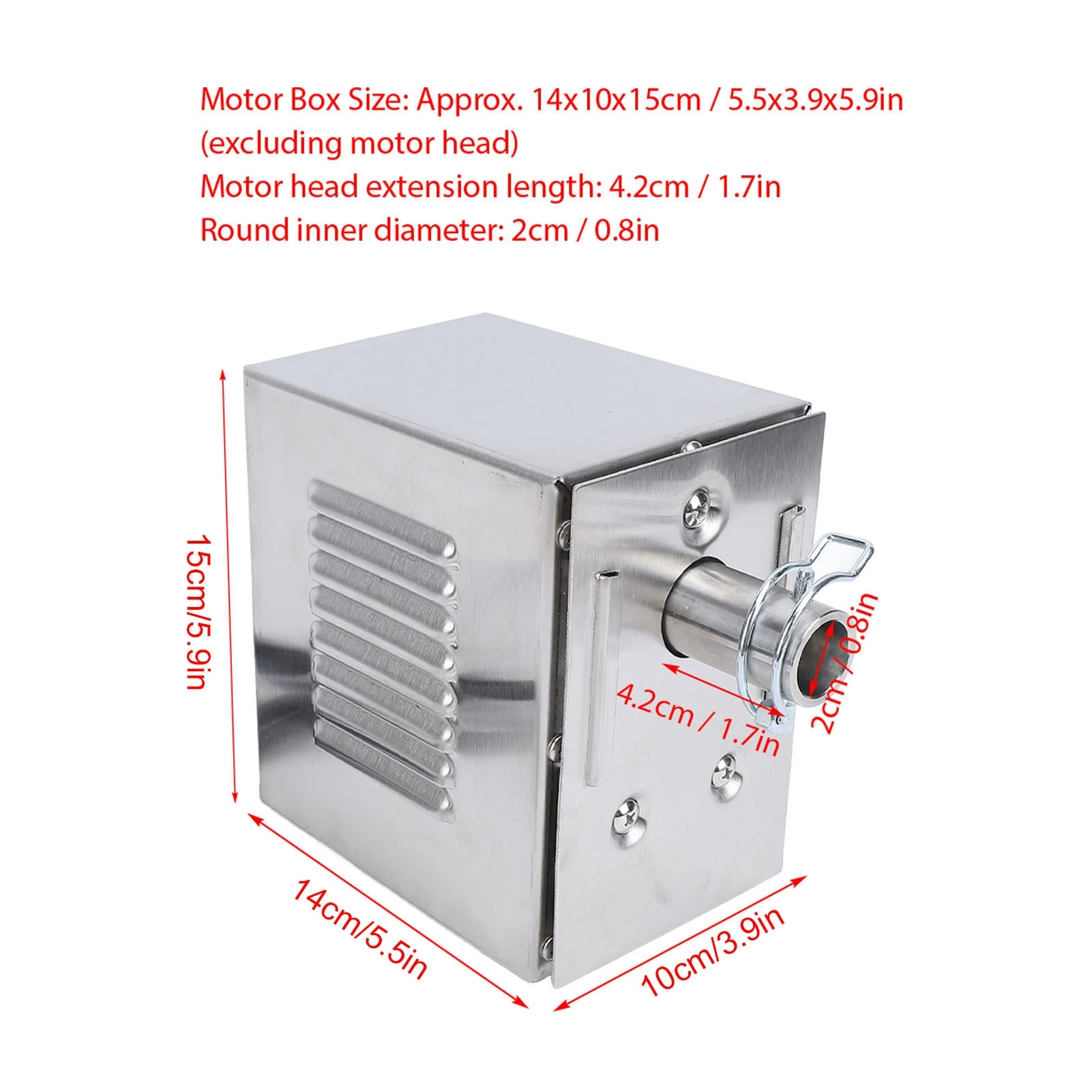 45W Grill Electric Replacement Rotisserie Motor Stainless Steel Barbecue Motor Torsion 200‑250kg 2-3RPM for Rotisserie Roaster 3