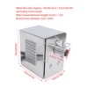 45W Grill Electric Replacement Rotisserie Motor Stainless Steel Barbecue Motor Torsion 200‑250kg 2-3RPM for Rotisserie Roaster 3
