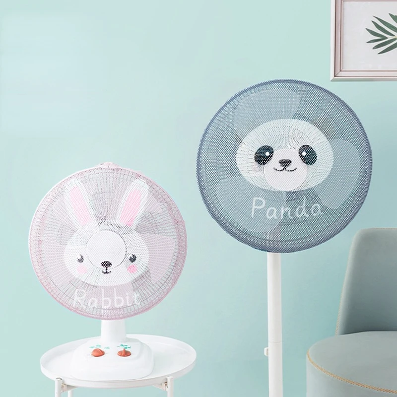 Cartoon Electric Fan Protective Net Fan Net Cover Children's Children Anti-pinch Hand Fan Sleeve Safety Protective Cover