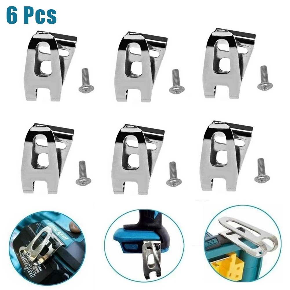 5/6pcs Belt Clip Hook For Makita 18v Lxt Cordless Drills Impact Driver Bit Holder Hooks Clips