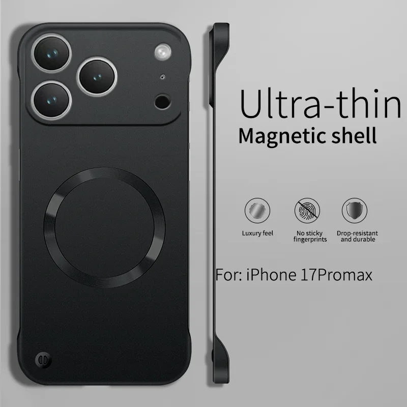 Ultra-Thin Metallic Magnetic Phone Case with Trendy Slim Bezels