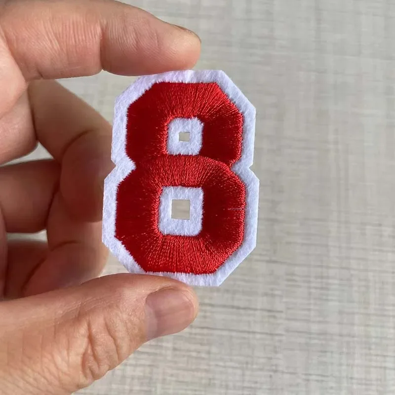 Multicolor Number Patch Set - Embroidered Iron-On Fabric Decals