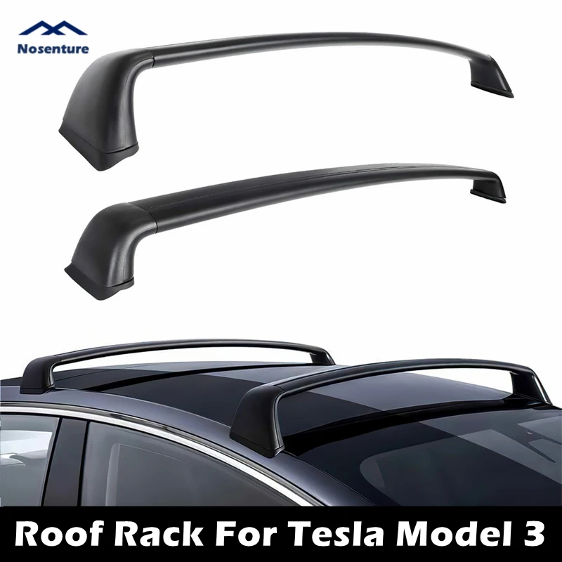 Model Y Model 3 Roof Rack Custom For Tesla Aluminum Cross Bar Holder Luggage  Rail Crossbar 2017-2023 Upgrade With Antitheft Lock - AliExpress